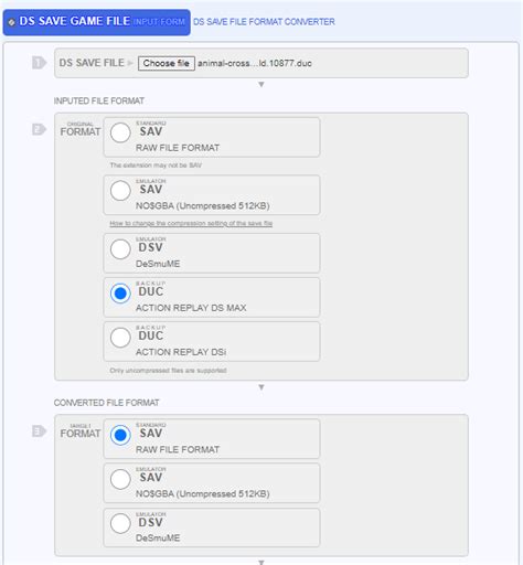 dsv to sav converter|Convert between DSV (DeSmuME save file) and SAV/SRM formats..